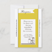 3.5x7 Receptie Kaart Mason Jar Country Rustieke Va (Voorkant)