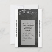 3.5x7 Receptie Kaart Mason Jar String Lights krijt (Voorkant)