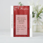 3.5x7 Receptie Kaart Mason Jar String Lights Wood (Staand voorkant)