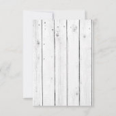 3.5x7 Receptie Kaart Mason Jar String Lights Wood (Achterkant)