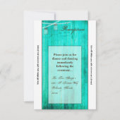 3.5x7 Receptie Kaart Mason Jar String Lights Wood (Voorkant)