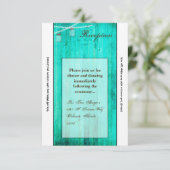 3.5x7 Receptie Kaart Mason Jar String Lights Wood (Staand voorkant)