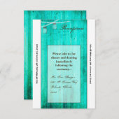 3.5x7 Receptie Kaart Mason Jar String Lights Wood (Voorkant / Achterkant)