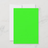 3.5x7 Receptie Kaart Modern Neon Stripe Groen (Achterkant)