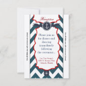 3.5x7 Receptie Kaart Nautisch Ankerkompas Oceaan (Voorkant)