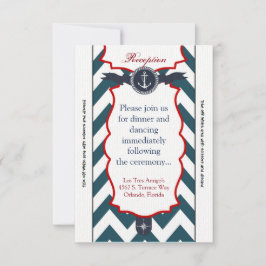 3.5x7 Receptie Kaart Nautisch Ankerkompas Oceaan