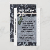 3.5x7 Receptie Kaart Navy DIGITAAL PRINT UNIFORM (Voorkant / Achterkant)