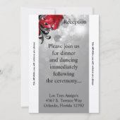 3.5x7 Receptie Kaart Rode Masquerade (Voorkant)