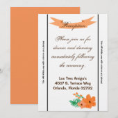 3.5x7 Receptie Kaart Spring Hibiscus Flower Hawaii (Voorkant / Achterkant)