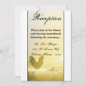 3.5x7 Receptie Kaart Sunny Morning Boerderij Count (Voorkant)