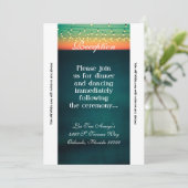 3.5x7 Receptie Kaart Sunset String Lights Yard Lig (Staand voorkant)