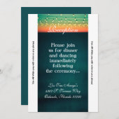 3.5x7 Receptie Kaart Sunset String Lights Yard Lig (Voorkant / Achterkant)