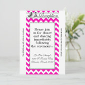 3.5x7 Receptie Kaart Teenage Sneakers Chevron (Staand voorkant)