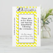 3.5x7 Receptie Kaart Teenage Sneakers Chevron (Staand voorkant)