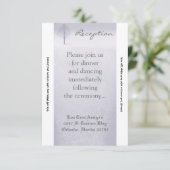 3.5x7 Receptie Kaart Winter Wonderland Trees Snow (Staand voorkant)