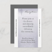 3.5x7 Receptie Kaart Winter Wonderland Trees Snow (Voorkant / Achterkant)