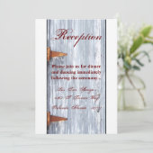 3.5x7 Receptie Kaart Wit Wassen Hout Schuur Deur C (Staand voorkant)