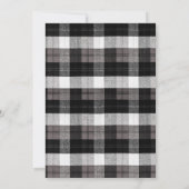 3.5x7 Receptie Kaart XMAS Truck Buffalo Plaid Blac (Achterkant)