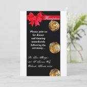 3.5x7 Reception Kaart Marine Dress Blues Uniform (Staand voorkant)