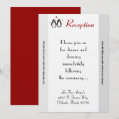 3.5x7 Reception Kaart Penguin Love Council (Voorkant / Achterkant)