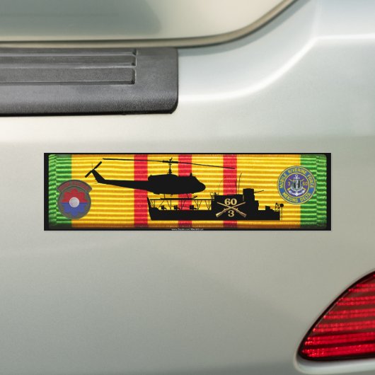 3/60e Inf ATC(H) & UH1 op VSM-lint Bumpersticker (Op auto)