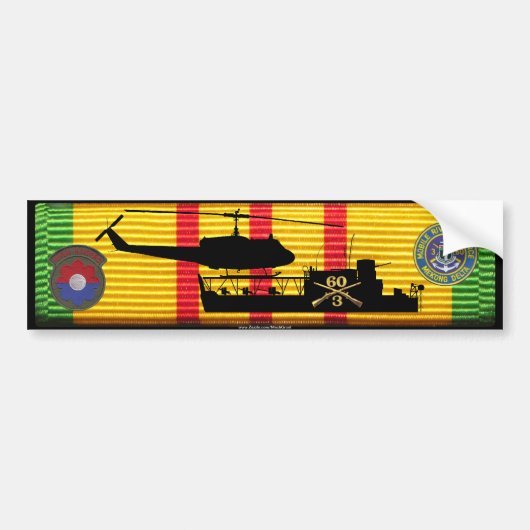 3/60e Inf ATC(H) & UH1 op VSM-lint Bumpersticker (Voorkant)