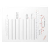 3-6-9 Methode Recht van Aantrekking Notitieblok (Voorkant)