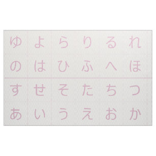 3.75" Hiragana Baby Blokken Gezichten Roze Tatewak Stof