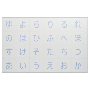 3,75" Hiragana Babyblokken Gezichten Blauwe Segaih Stof