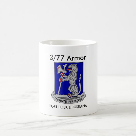 3/77 Louisiana Coffee Cup Armor Fort Polk Koffiemok (Center)