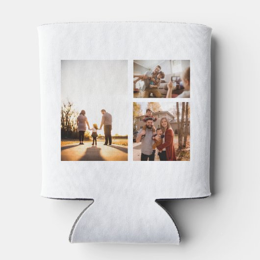 3 Aangepaste fotocollage op maat Blikjeskoeler (Achterkant)