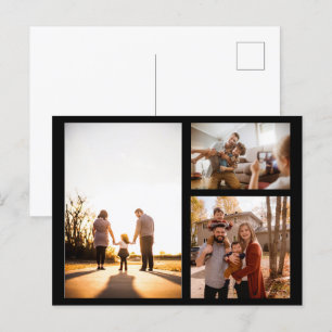 3 Aangepaste fotocollage op maat Feestdagenkaart