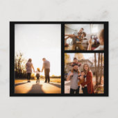 3 Aangepaste fotocollage op maat Feestdagenkaart (Voorkant)