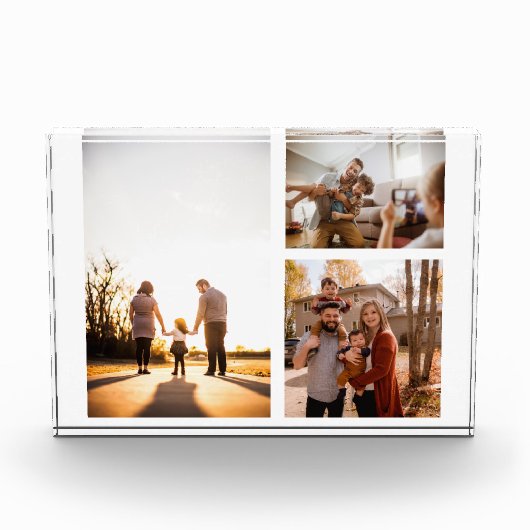 3 Aangepaste fotocollage op maat Fotoblokken (Voorkant)