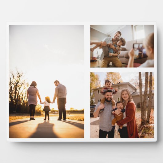 3 Aangepaste fotocollage op maat Fotoplaat (Voorkant)