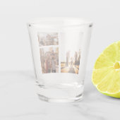 3 Aangepaste fotocollage op maat Shot Glas (Achterkant)