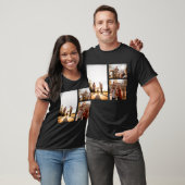3 Aangepaste fotocollage op maat T-shirt (Unisex)