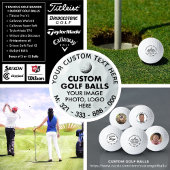 3 Aangepaste Fototekst Promotionele Budget Golfbal Golfballen