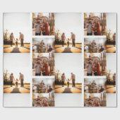 3 Aangepaste Sjabloon fotocollage Cadeaupapier (Vlak)