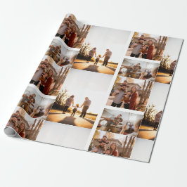 3 Aangepaste Sjabloon fotocollage Cadeaupapier