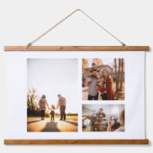 3 Aangepaste Sjabloon fotocollage Hangend Wandkleed (Voorkant)