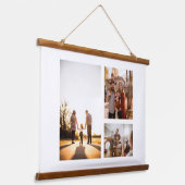 3 Aangepaste Sjabloon fotocollage Hangend Wandkleed (Gebogen)