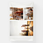 3 Aangepaste Sjabloon fotocollage Spandoek (Verticaal)