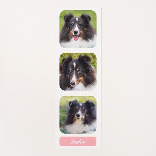 3 Aangepaste Sjabloon voor fotocollage met naam op Yogamat (Voorkant)