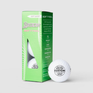 3 Aangepaste, speciaal op maat gesneden Srixon Sof Golfballen