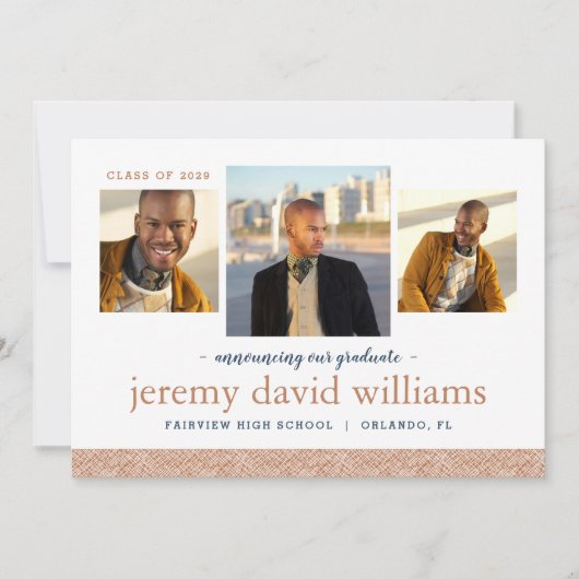 3 Aankondiging Foto Modern Afstuderen (Voorkant)