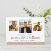 3 Aankondiging Foto Modern Afstuderen (Staand voorkant)