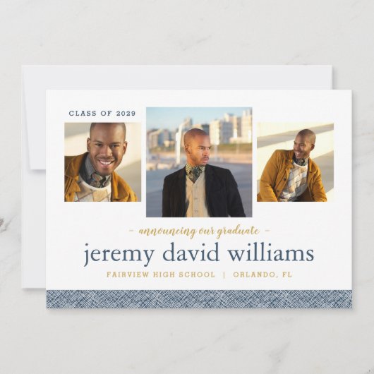 3 Aankondiging Foto Modern Afstuderen (Voorkant)