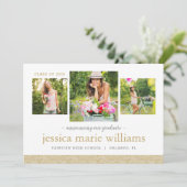 3 Aankondiging Foto Modern Afstuderen (Staand voorkant)