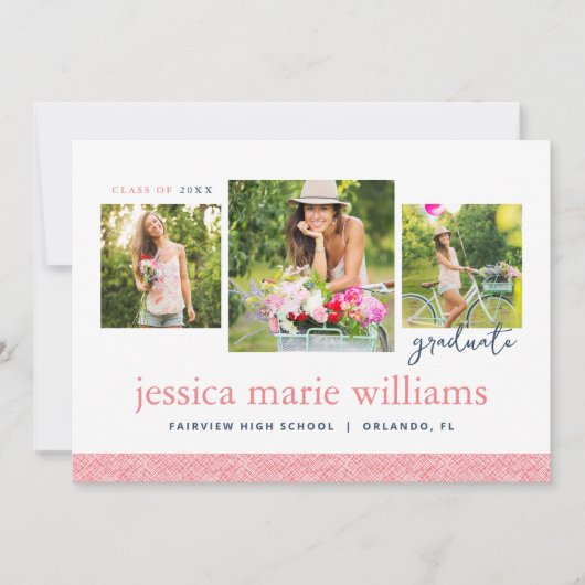 3 Aankondiging Foto Modern Afstuderen (Voorkant)